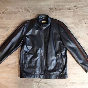 Leather Jacket, Men's size Large, black, never worn (too big for me!).